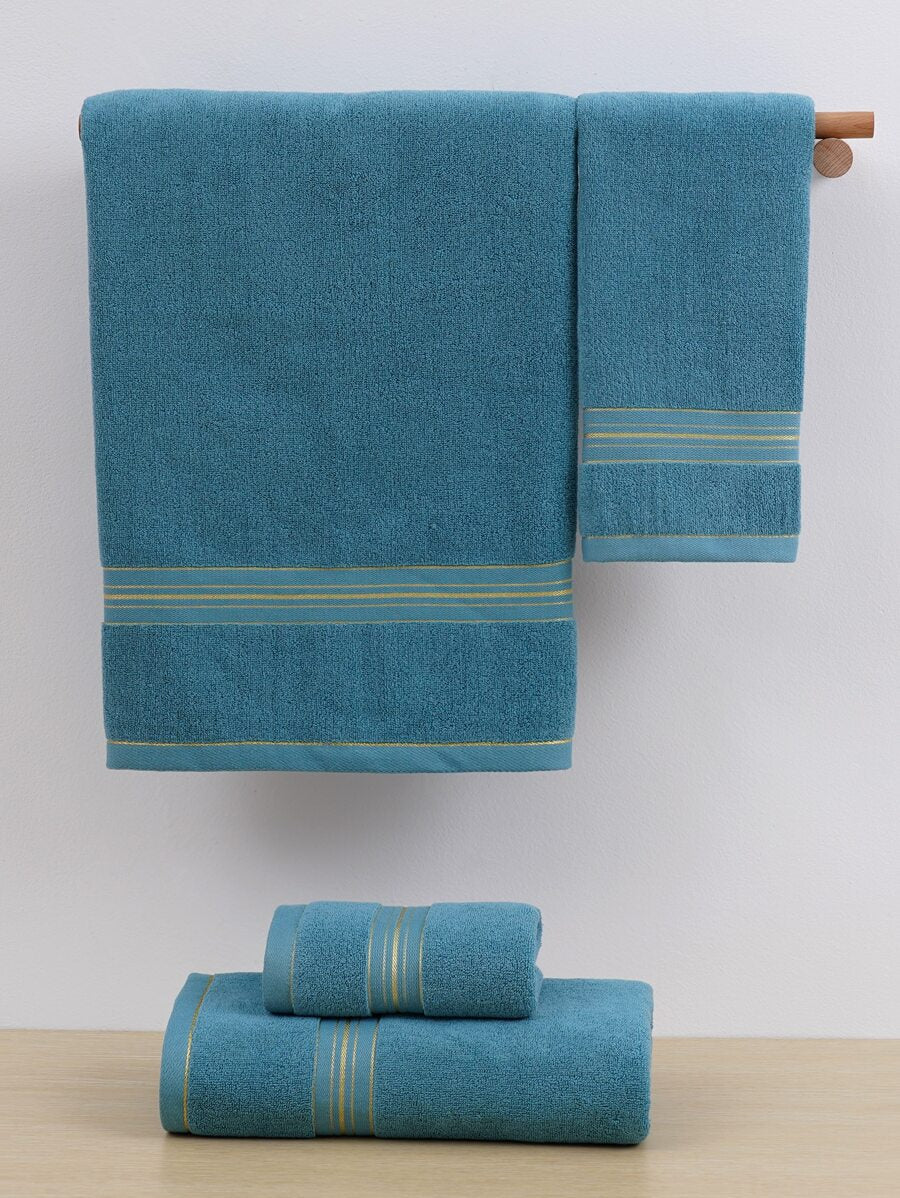 منشفة قطنية صلبة باللون الأحادي