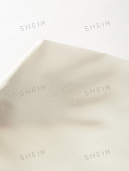 بلوزة قصيرة طية صدر أكمام فانوس معقود من الأمام