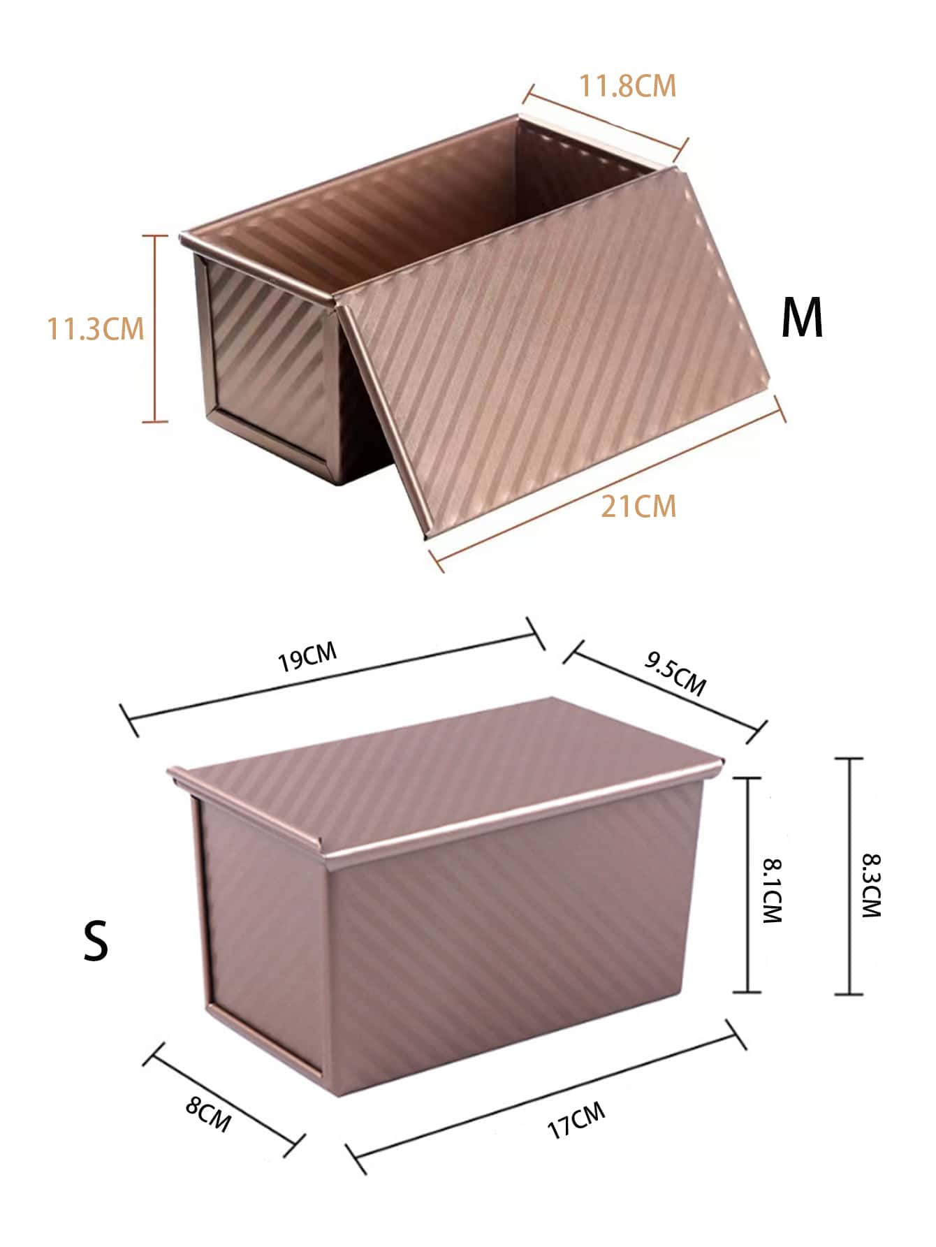 قصدير الخبز مستطيل قطعة واحدة