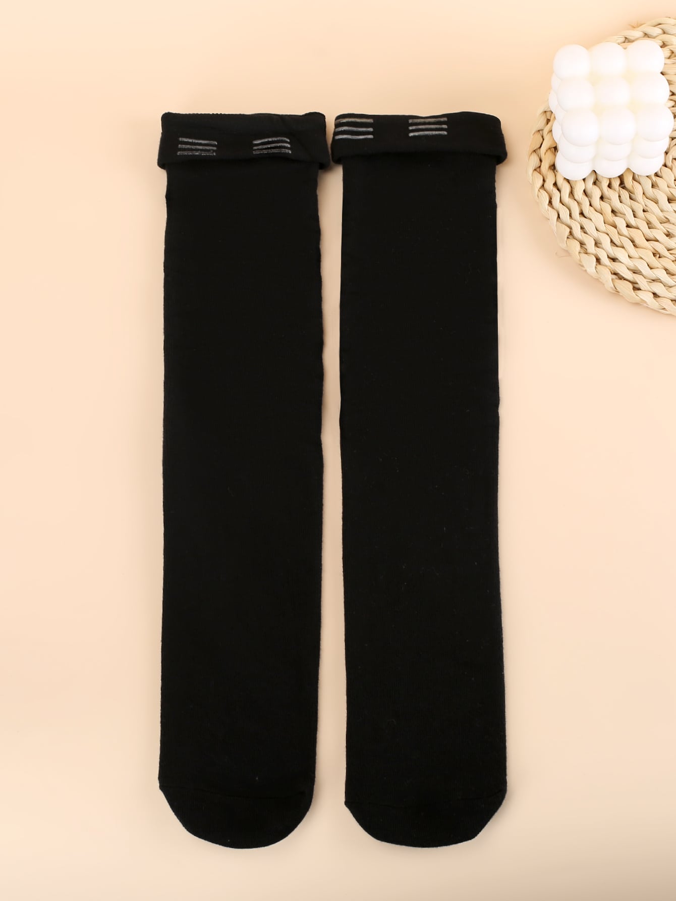 جوارب للركبة موحدة اللون