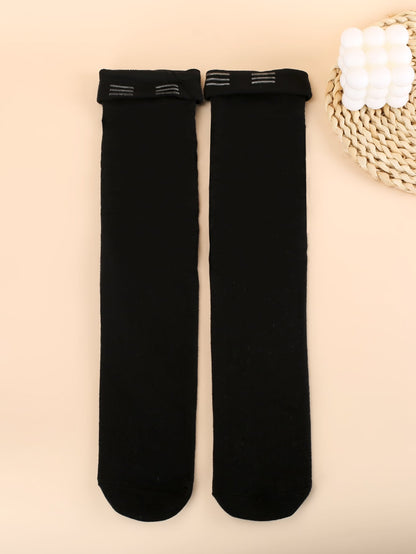 جوارب للركبة موحدة اللون
