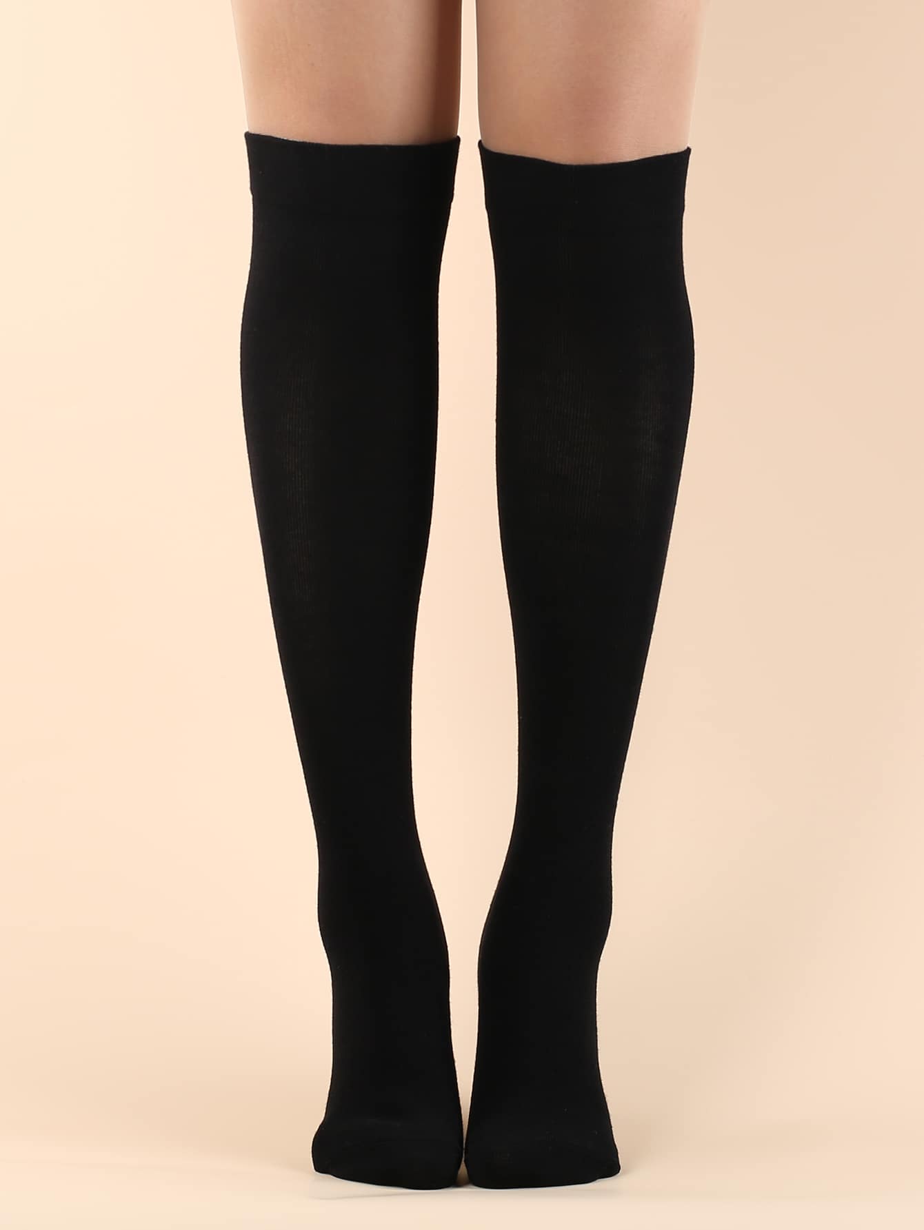 جوارب للركبة موحدة اللون