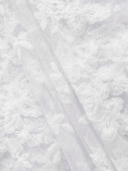 لباس علوي شبكي مطرز بربطة عنق