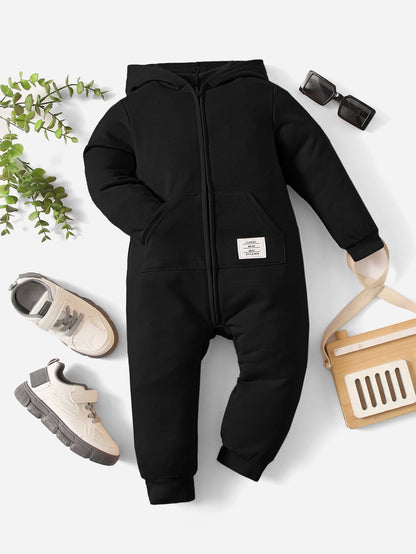 بدلة قفز خطابية للأطفال الرضع مع قبعة