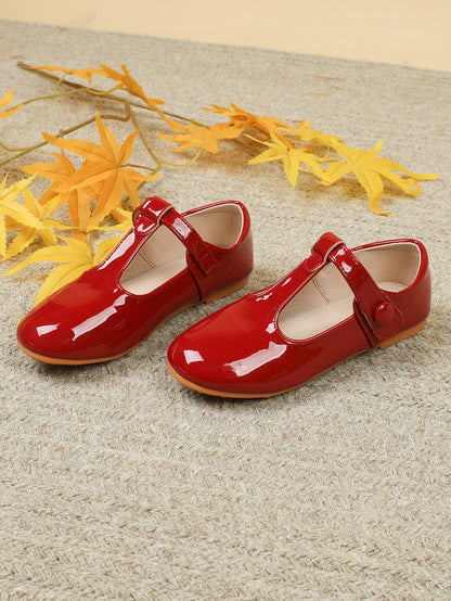 حذاء ماري جين مسطح لاصق سحري بنات