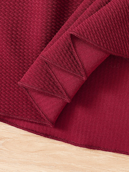 فستان بناتي ذو أكمام واسعة ومكشكش