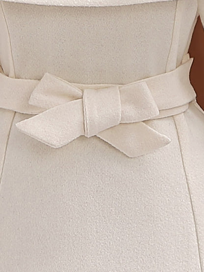 معطف ياقة بورغ بدون حقيبة للبنات الصغار