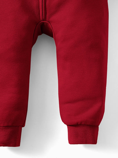 بدلة قفّازات أطفال بناتيّة ذات غطاء ياقة رسالية تفصيلية بسحّاب