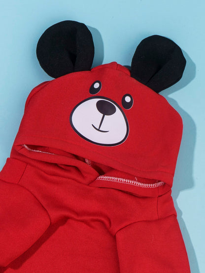 هودي حيوانات أليفة نمط الدب رسوم كارتون