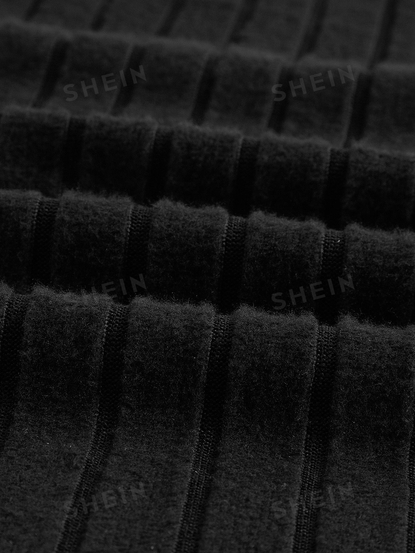 تنورة خصر عالي محبوك مضلع