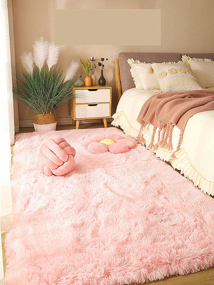 سجادة Pv ناعمة للغاية بشعر طويل و قابلة للغسل قطعة واحدة، مناسبة لغرفة الأطفال والغرفة المعيشي