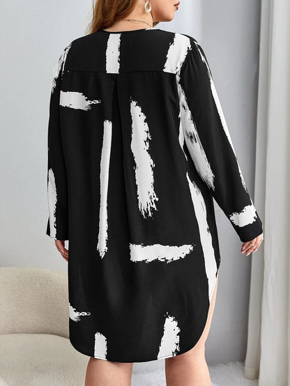 فستان قصير مقاس كبير