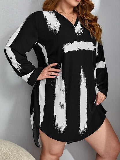 فستان قصير مقاس كبير