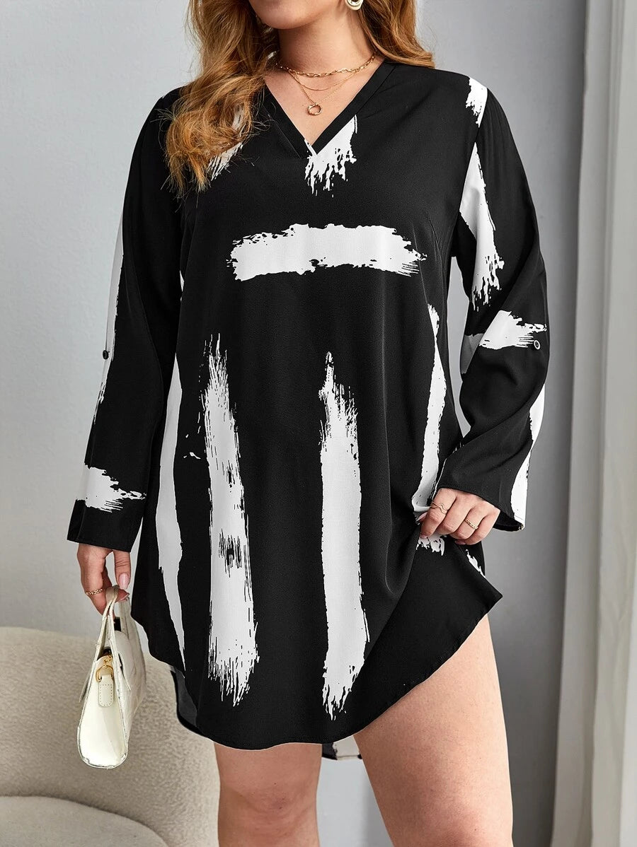 فستان قصير مقاس كبير