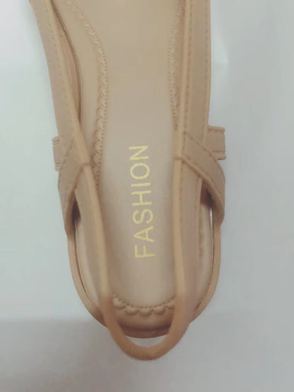 حذاء إسفين , أنيق باصابع قدم مربع منخفض كعب نعل