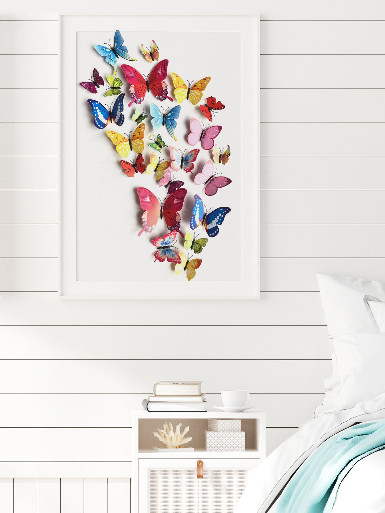 ملصق فراشة ثلاثي الأبعاد 24 قطعة