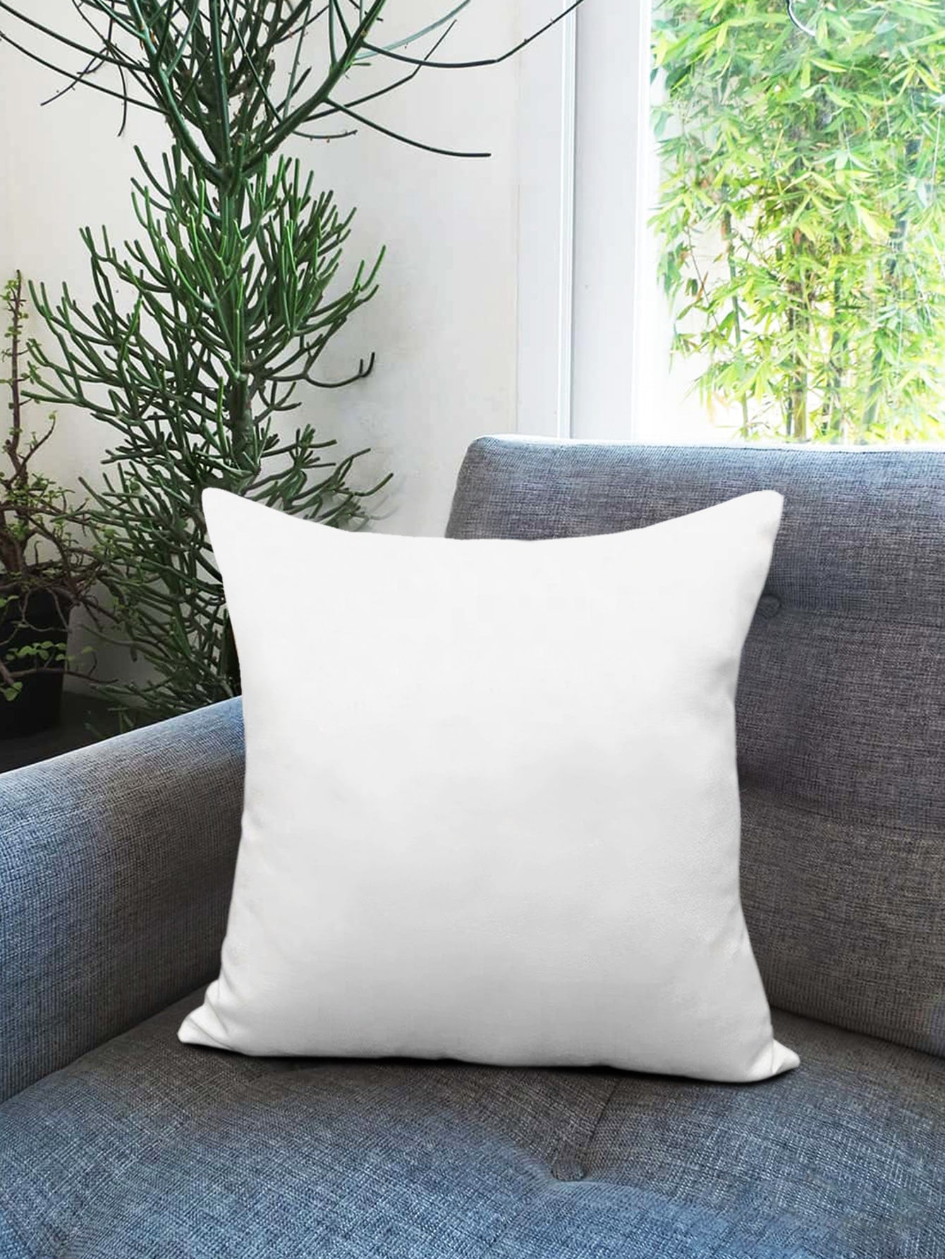 قطعة واحدة منسوج قماش غطاء وسادة بدون نمط زهري كيس وسادة رمي الزخرفية الى اريكة