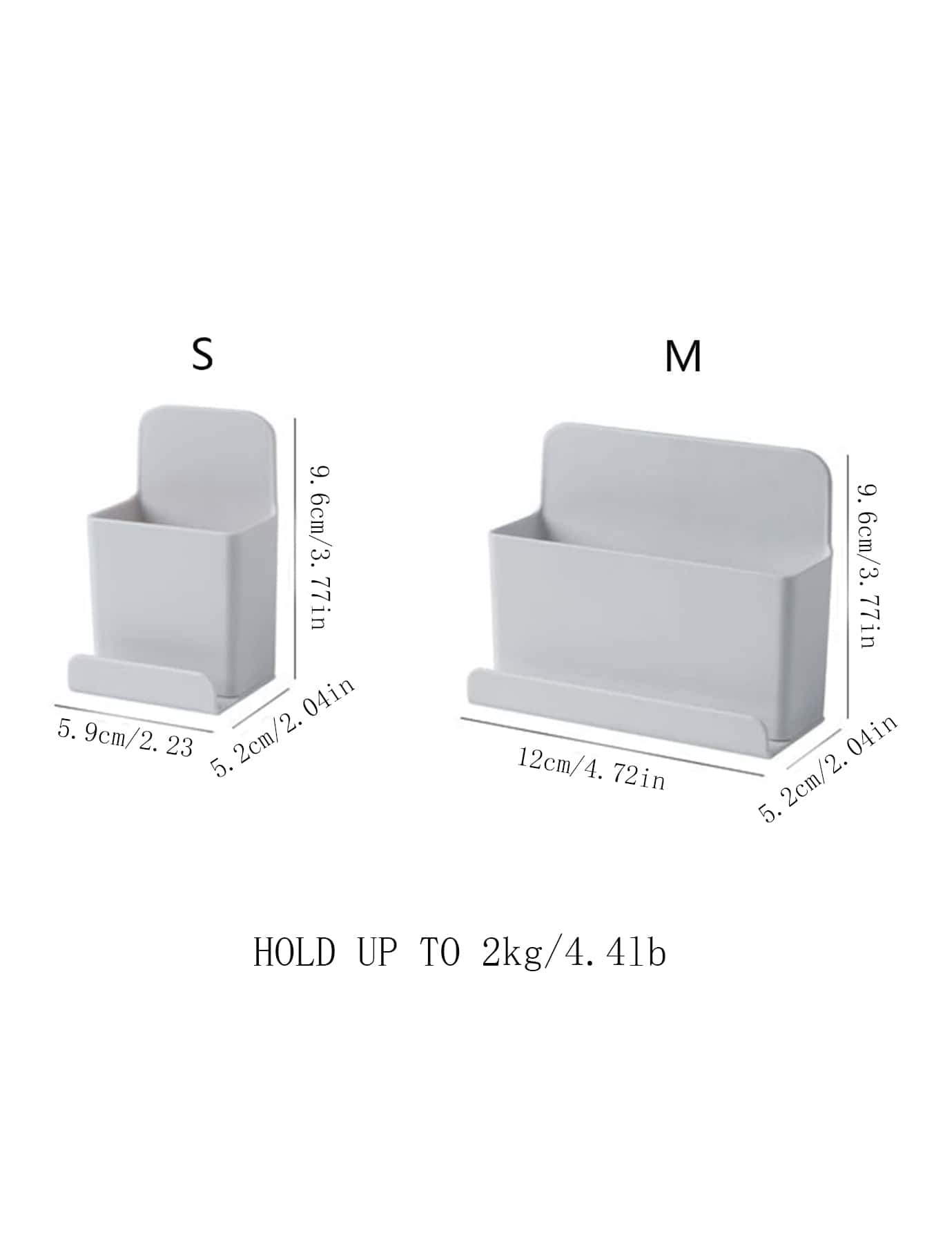 صندوق تخزين جداري للريموت كنترول قطعة واحدة، حامل ريموت تحكم تلفزيون بلاستيك بولي بروبلين حديث لديكور المنزل