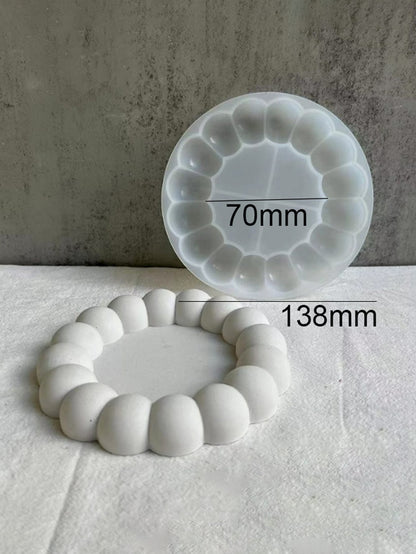 قطعة واحدة سيليكون طبق تصميم قالب سيليكون