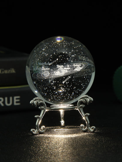 حرفة ديكور كريستال كرة قطعة واحدة