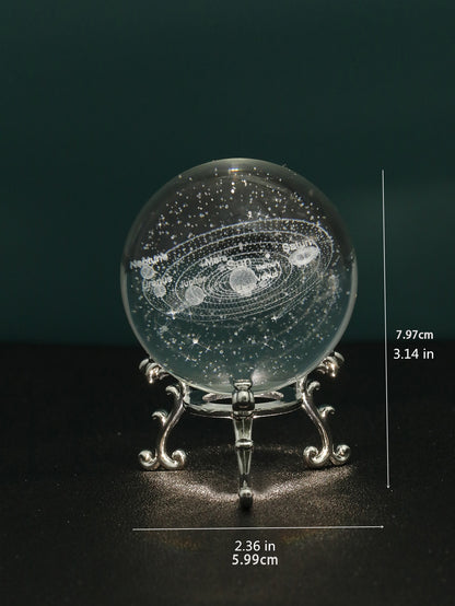 حرفة ديكور كريستال كرة قطعة واحدة