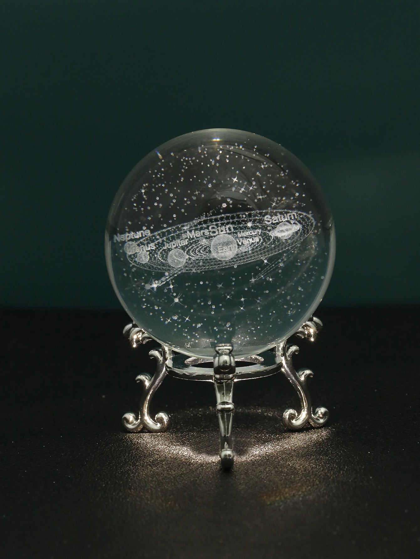 حرفة ديكور كريستال كرة قطعة واحدة