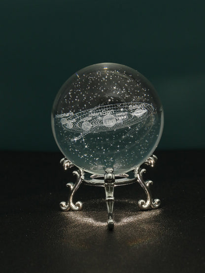 حرفة ديكور كريستال كرة قطعة واحدة