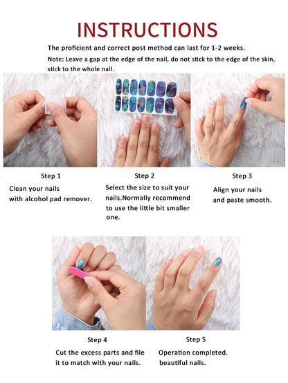 ملصقات  أظافر