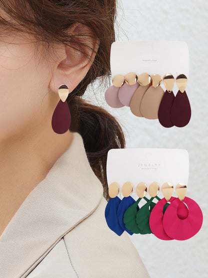 أقراط قطرات ماء 6أزواج/طقم