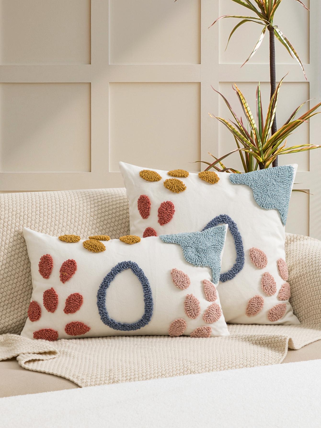 غطاء وسادة معنقدة بدون حشو وغطاء وسادة ديكور قماش حديث للمنزل