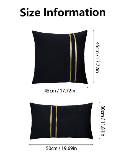 غطاء وسادة بتفاصيل معدنية