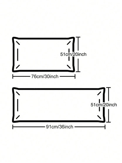 كيس وسادة موحد اللون ساتان، غطاء وسادة ناعم مع إغلاق مغلف لغرفة النوم، مستلزمات الفراش 2 قطعة