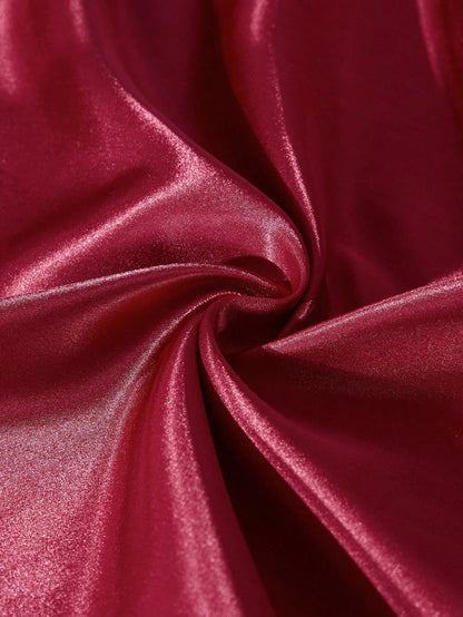 كيس وسادة موحد اللون ساتان، غطاء وسادة ناعم مع إغلاق مغلف لغرفة النوم، مستلزمات الفراش 2 قطعة