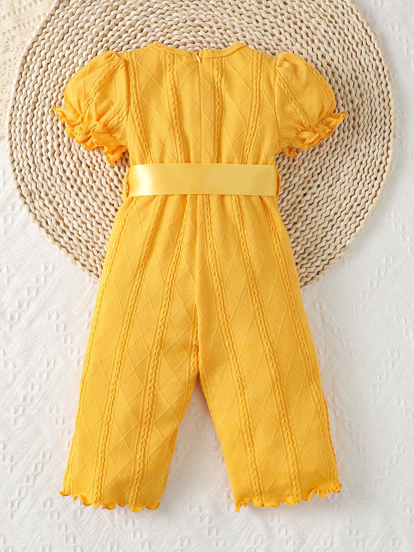 جمبسوت اكمام منتفخة مقلم نمط نبات الخس حزام للاطفال