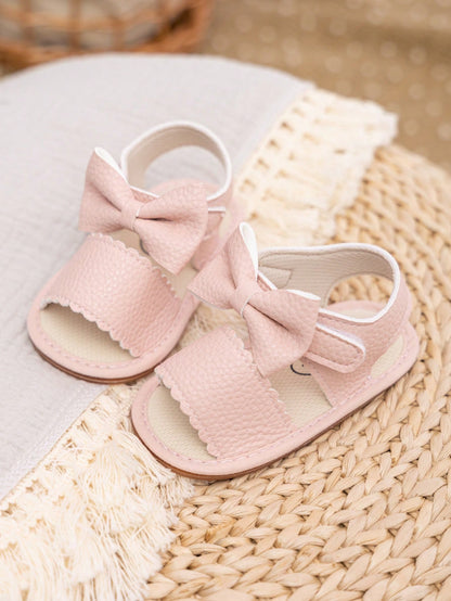 صنادل مسطح مزخرف بعقدة الفراشة مقلم شكل اقواس تفاصيل لاصق سحري مفتوح الوراء لطيفة خارجي بنات