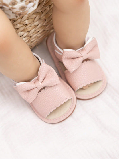 صنادل مسطح مزخرف بعقدة الفراشة مقلم شكل اقواس تفاصيل لاصق سحري مفتوح الوراء لطيفة خارجي بنات