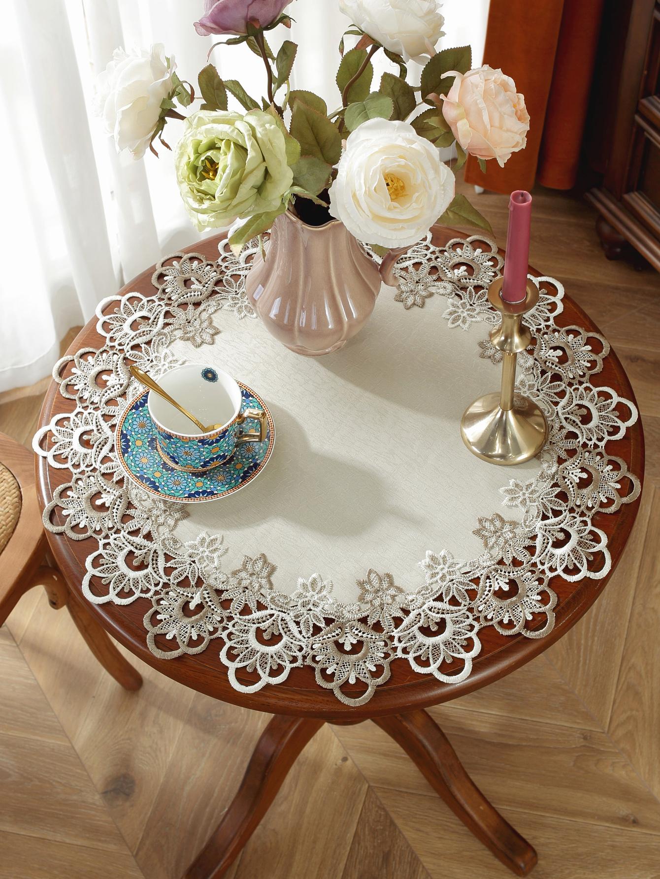 غطاء طاولة موحد اللون حديث البوليستر الى طاولة طعام للمطبخ و حفلة قطعة واحدة