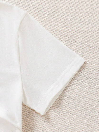 طقم فستان وتي شيرت مقصوص للفتيات المراهقات وفستان ضيق أزرق