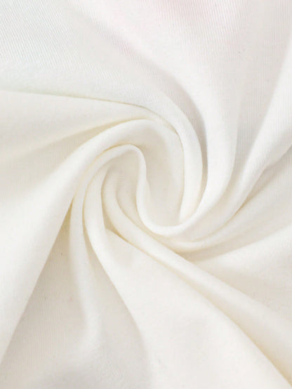 تيشيرت وسروال قصير بأكمام واسعة ورقبة غير متماثلة ورسومات كرتونية للأطفال