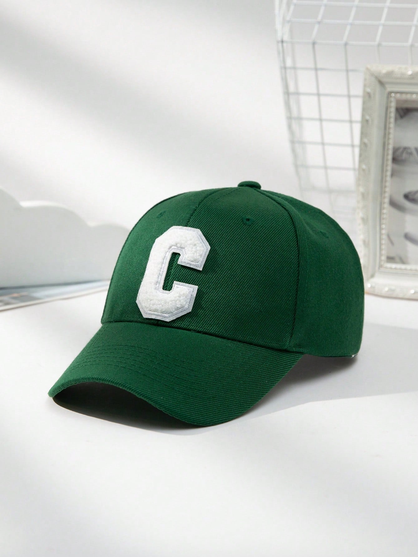 قبعة بيسبول C Letter قابلة للتعديل للجنسين ومناسبة للأنشطة الرياضية في الهواء الطلق والترفيه في الشارع