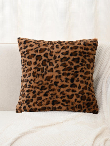 غطاء وسادة ناعم بطبعة فهد لحيوان واحد