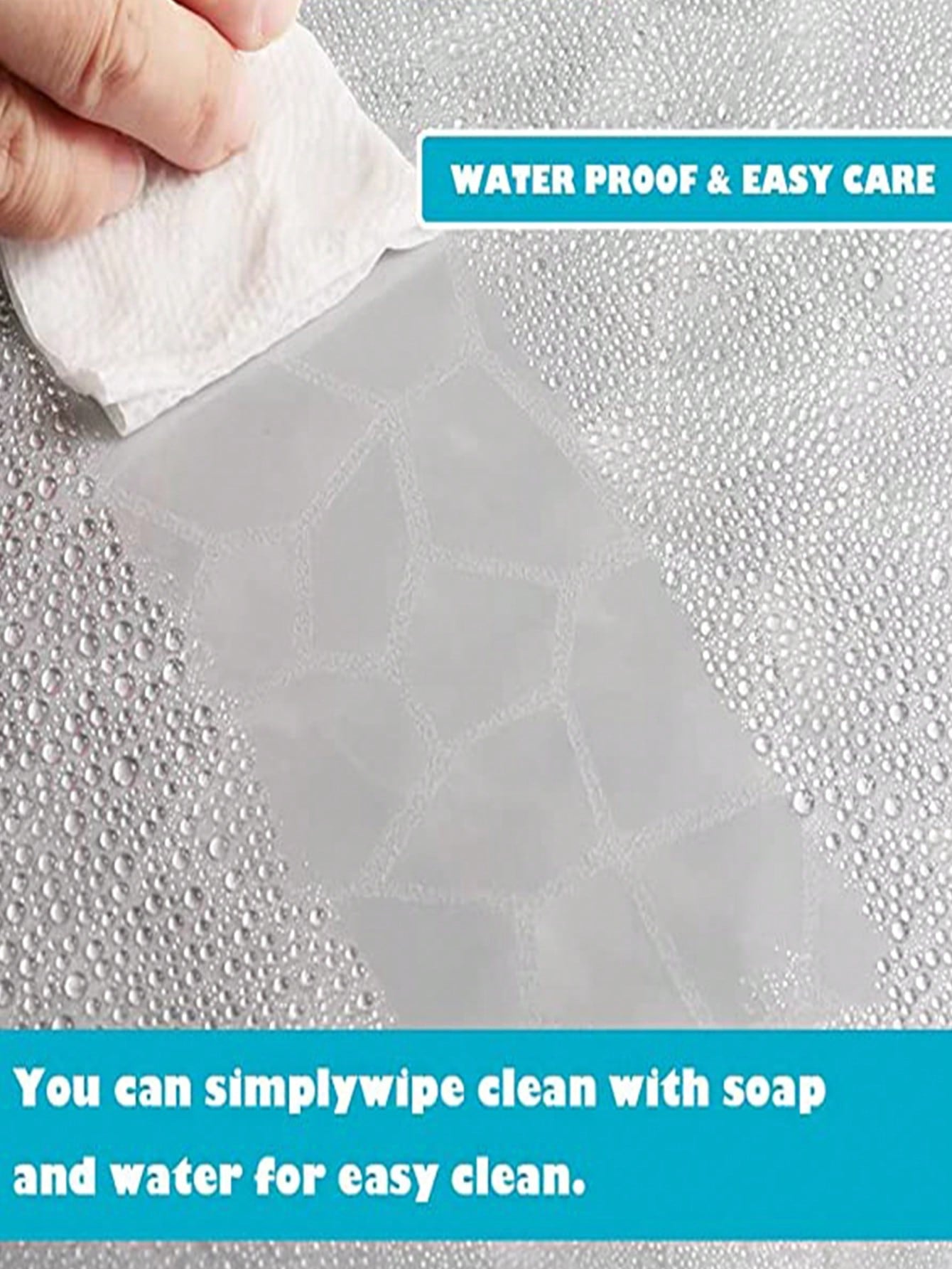 ستارة شفاف دش رشاقته عروة منفصل الى حمام قطعة واحدة