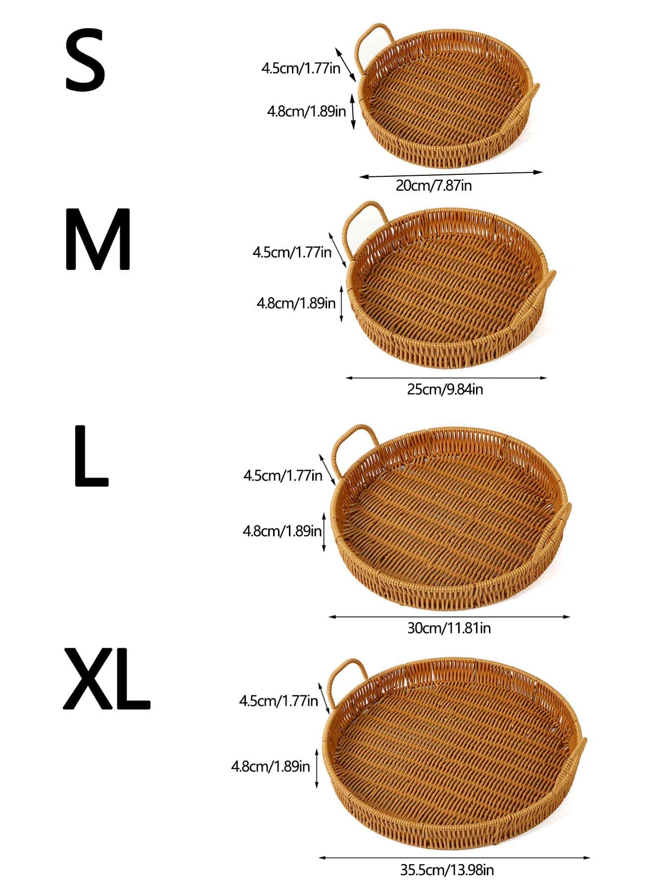 سلة موحد اللون قطعة واحدة