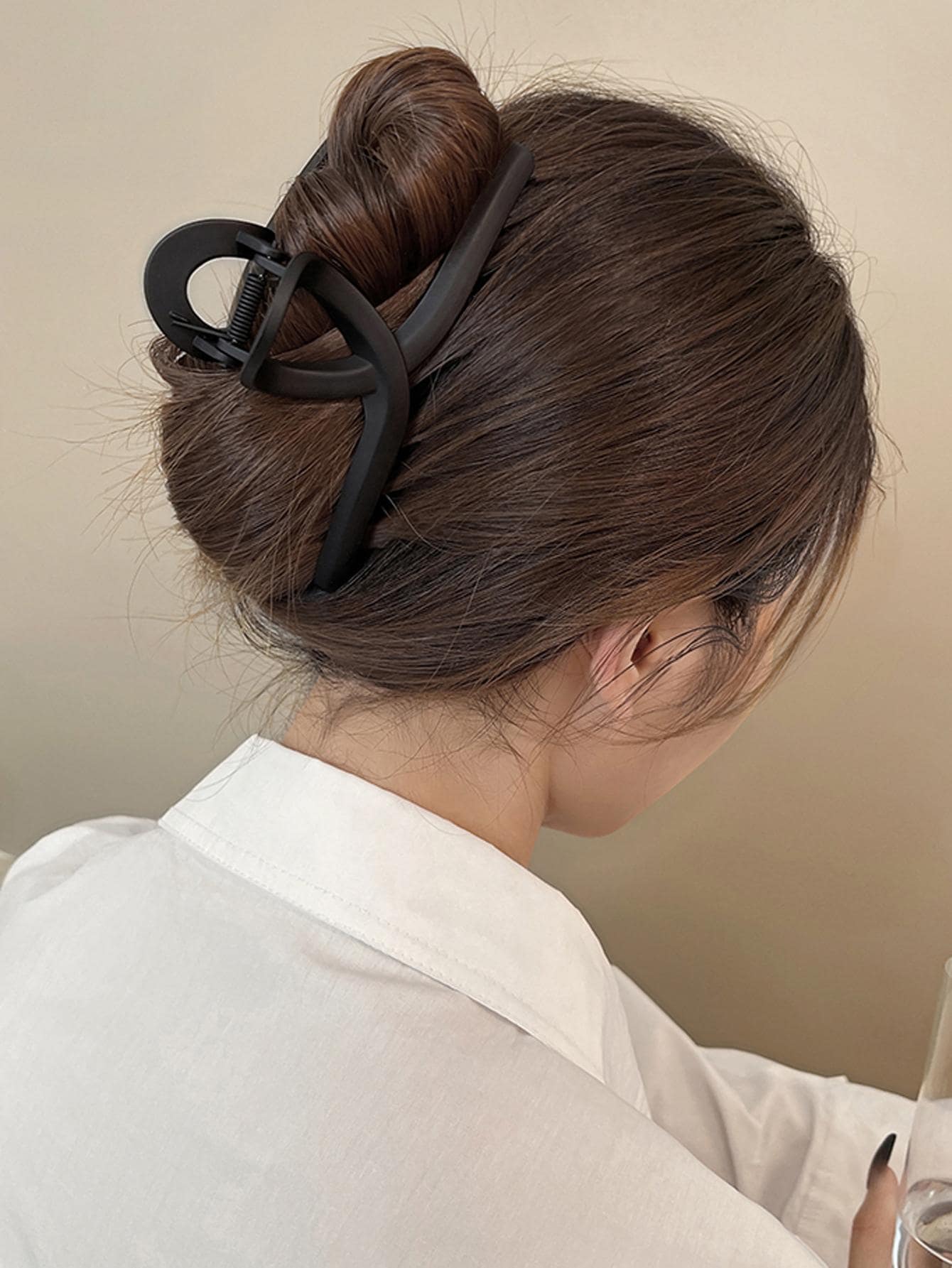 قباضة شعر موحدة اللون كاجوال الى الحياة اليومية قطعة واحدة نساء