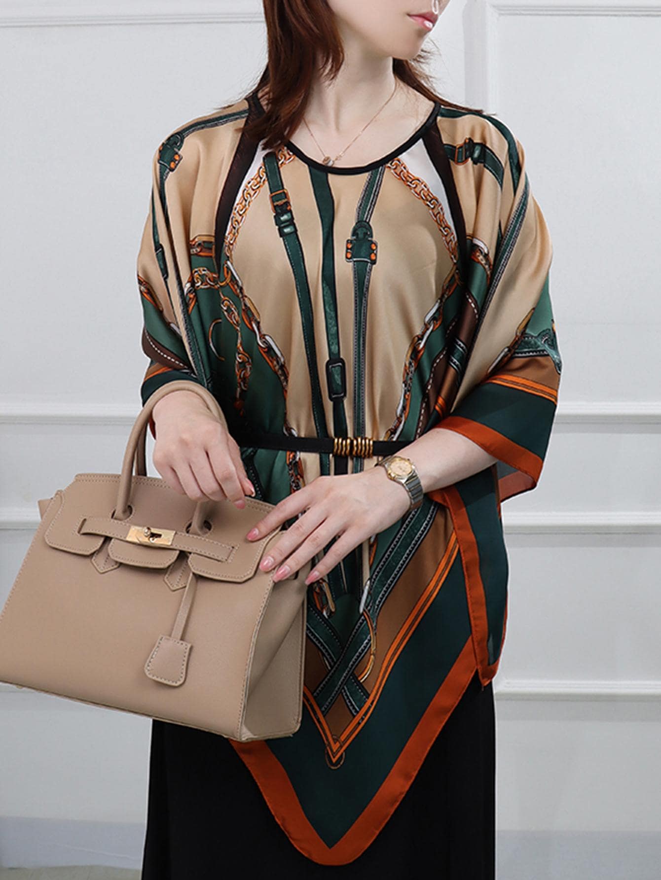 شال بطباعة سلسلة الموضة الى الحياة اليومية قطعة واحدة نساء