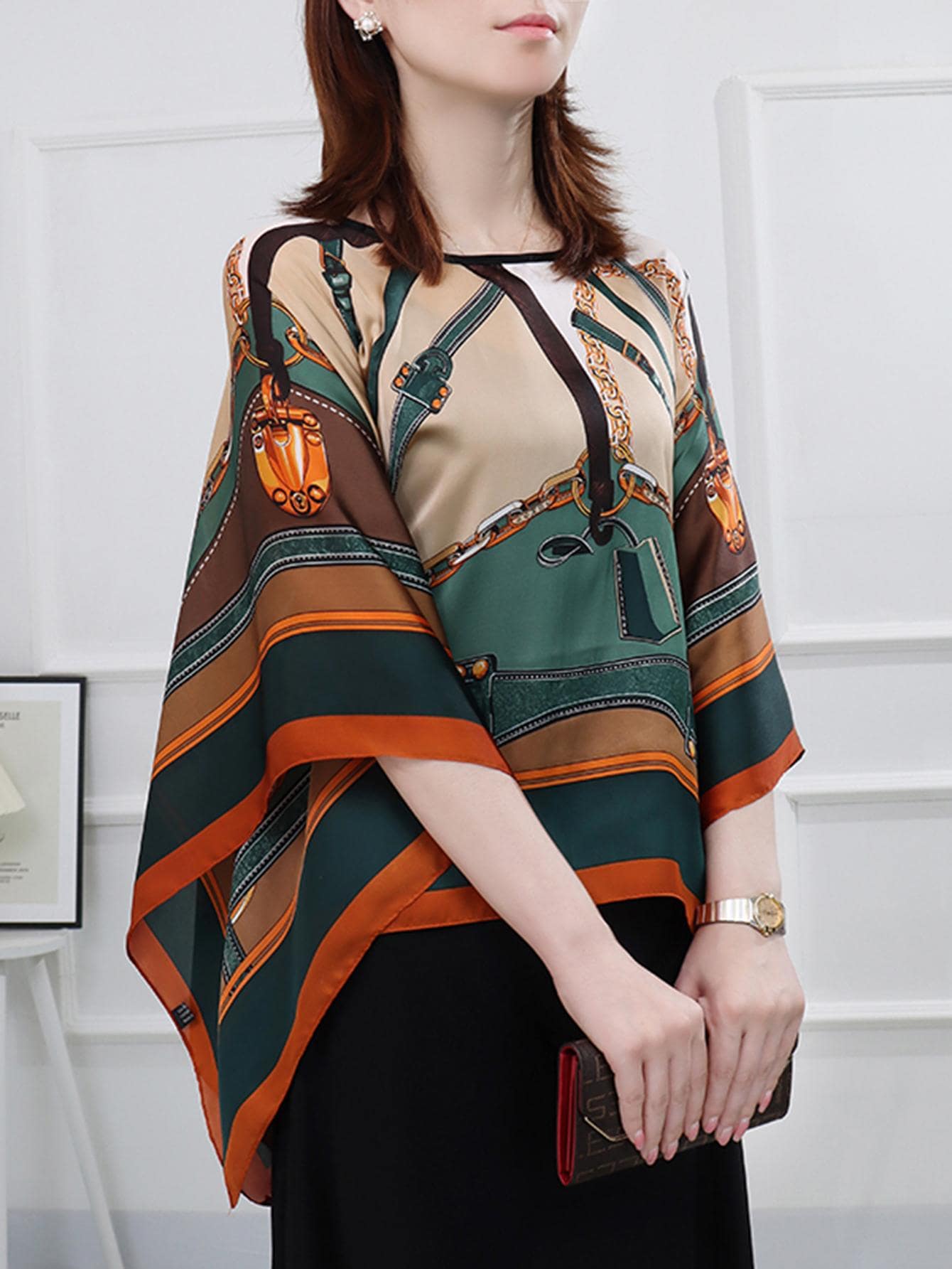 شال بطباعة سلسلة الموضة الى الحياة اليومية قطعة واحدة نساء