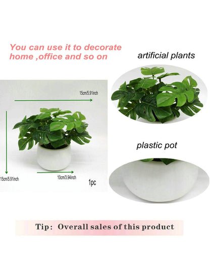 نبات صناعي بوعاء قطعة واحدة