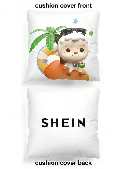 قطعة واحدة من غطاء الوسادة بنمط الرسوم المتحركة بدون حشو