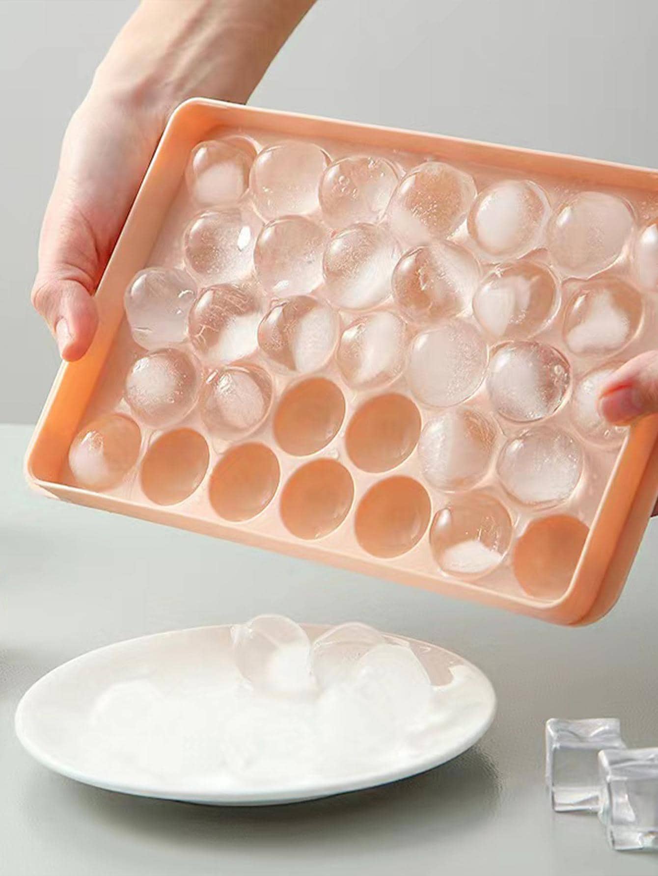 قطعة واحدة لون عشوائي بلاستيك جليد مبسط 33 شبكات قابل كرة ثلج مع غطاء الى منزل