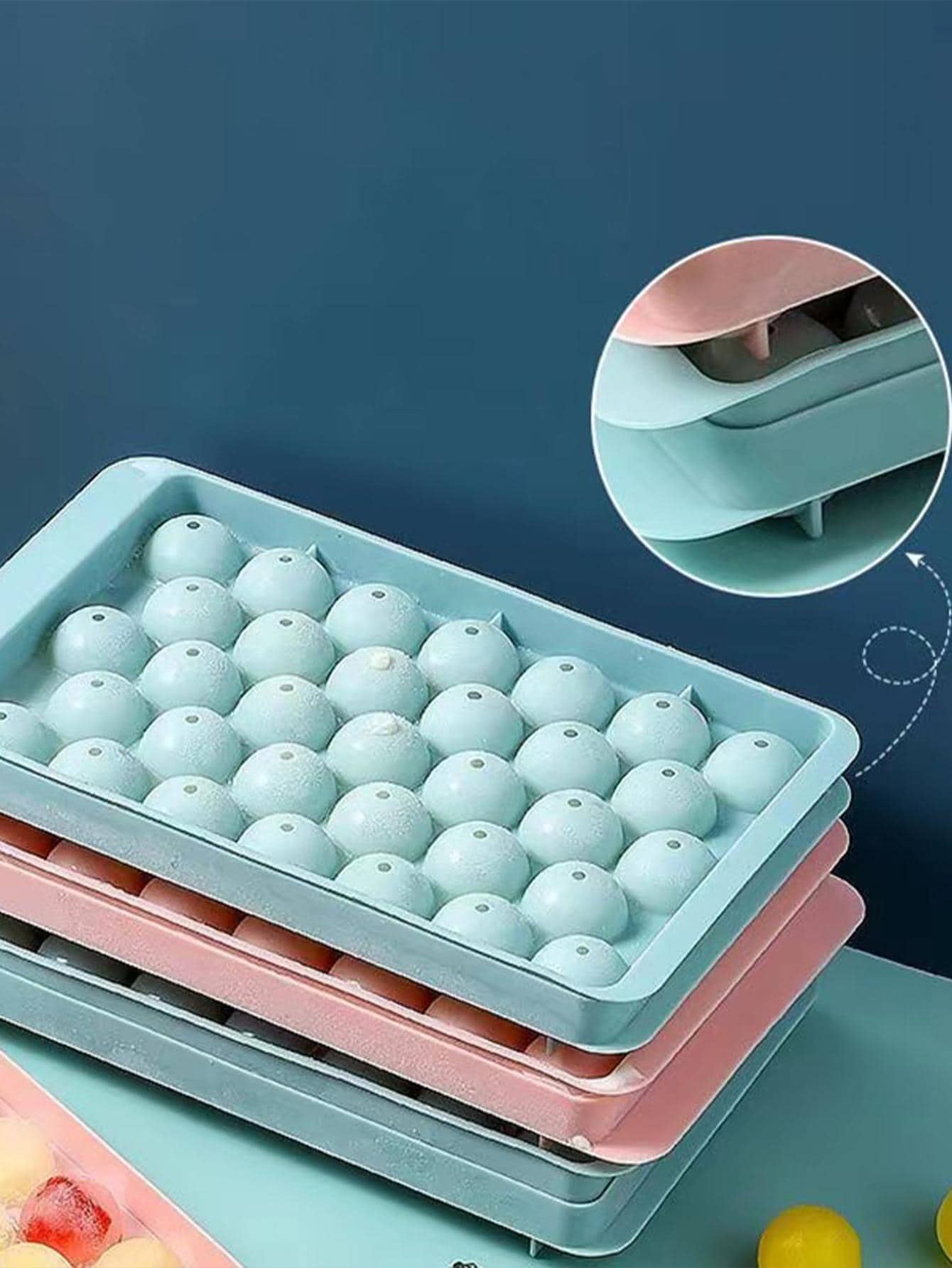 قطعة واحدة لون عشوائي بلاستيك جليد مبسط 33 شبكات قابل كرة ثلج مع غطاء الى منزل